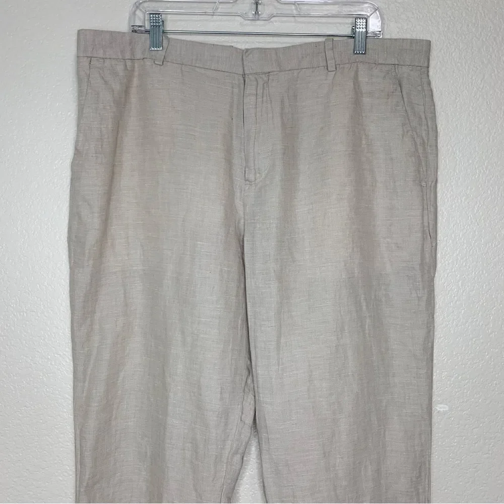 Perry Ellis Linen Blend Men’s Pants, Size 38 x 32